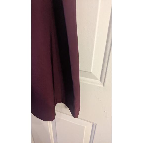 Harlowe & Graham Burgundy Belted Skirt with Zipper Closure Size Medium? - Picture 3 of 11